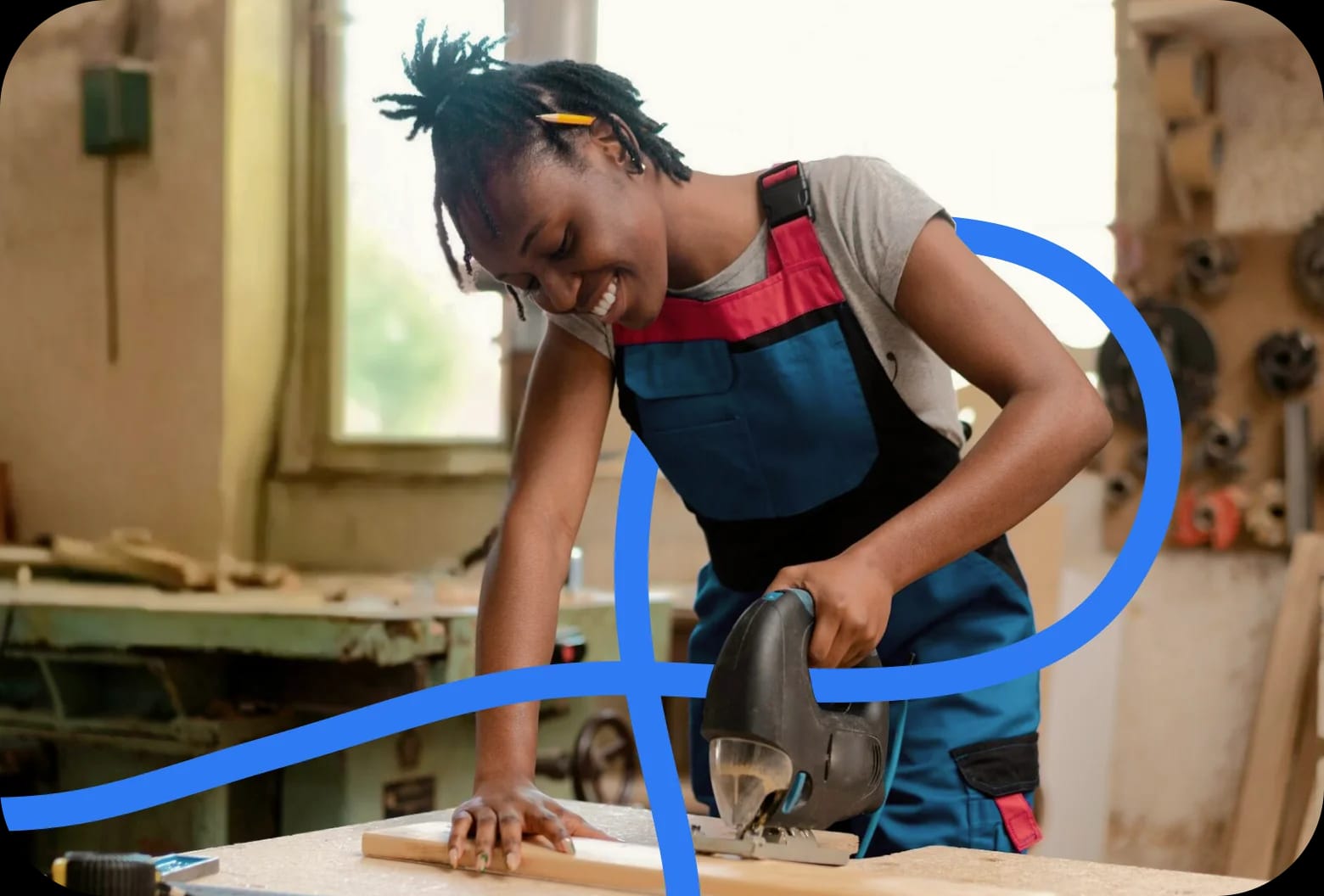 Specialist completing a task on Click&Done platform